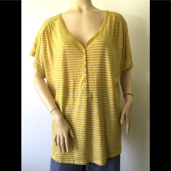 Old Navy Tops - NEW OLD NAVY (Size 2X) Linen Blend Short Sleeve Top/Shirt